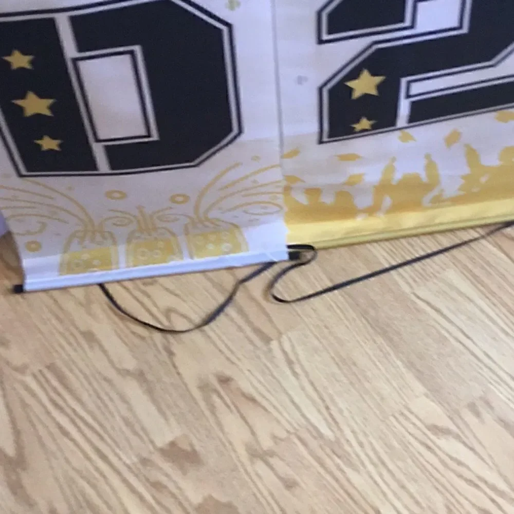 New stock graduation banner in polyester material hangers on both ends